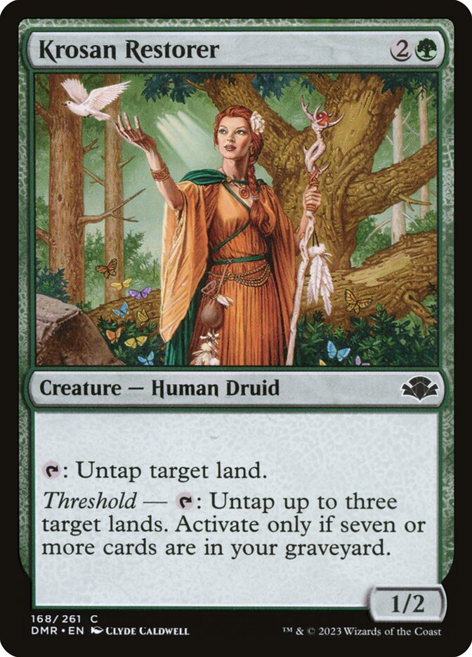 Krosan Restorer card front