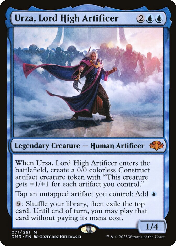 Urza, Lord High Artificer card front