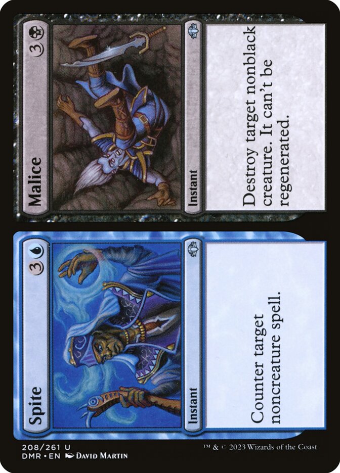 Spite card front