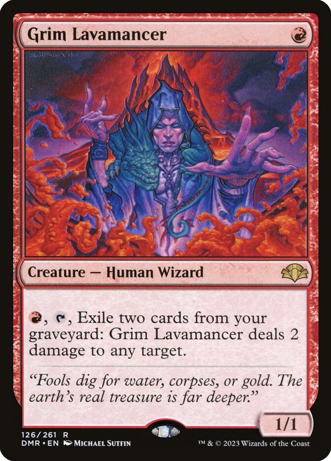Grim Lavamancer card front