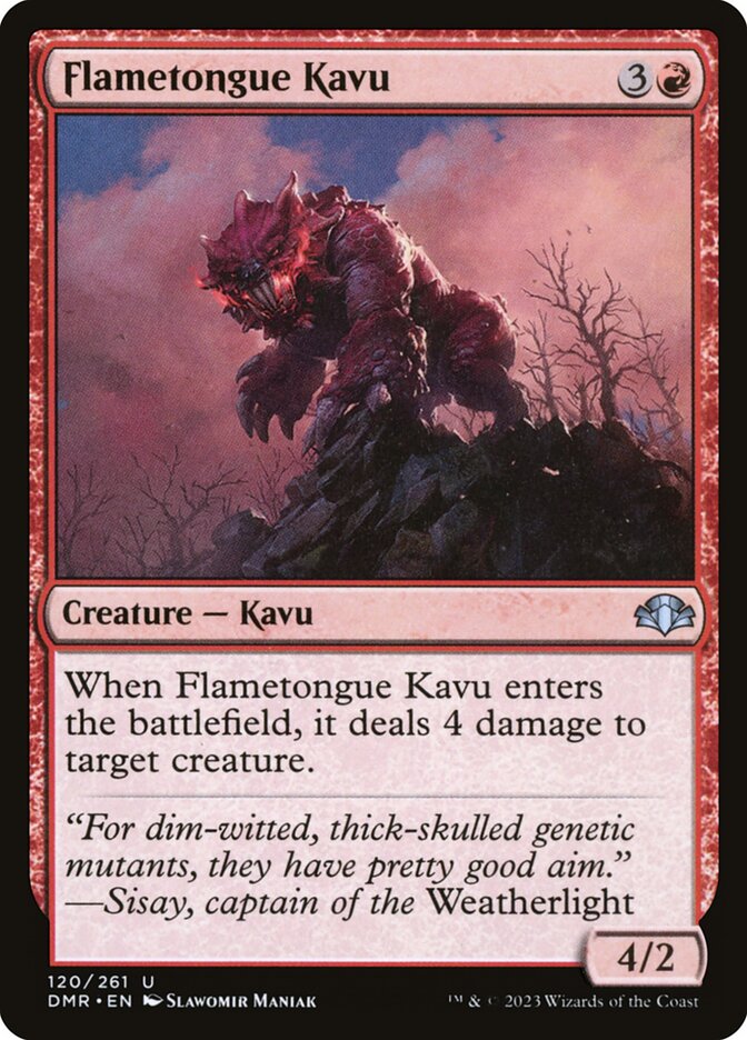 Flametongue Kavu card front