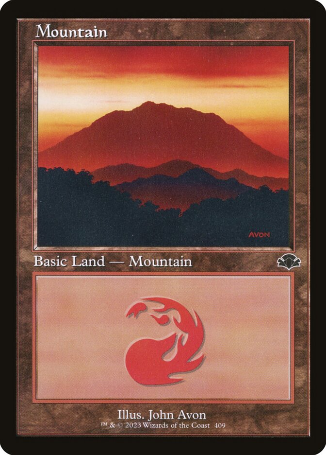 Mountain card front
