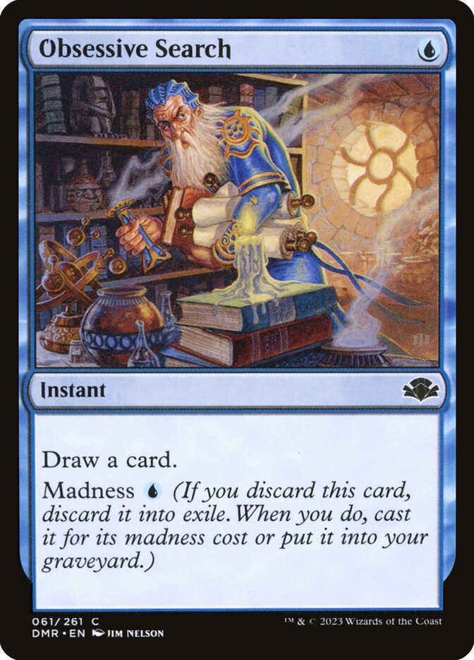 Obsessive Search card front