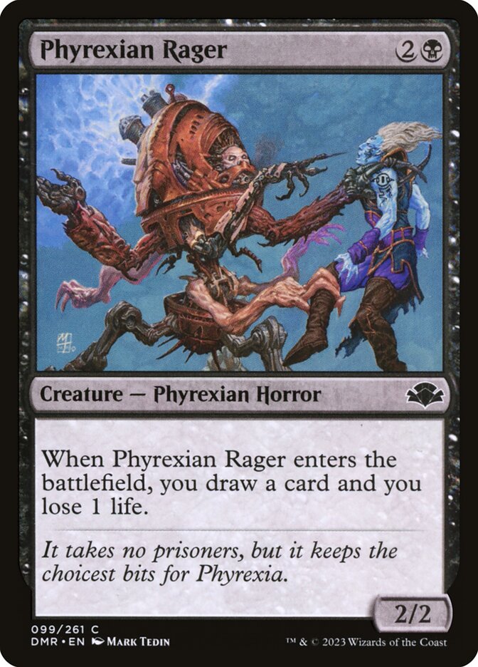 Phyrexian Rager card front
