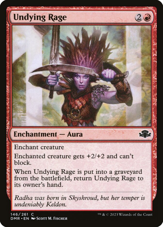 Undying Rage card front