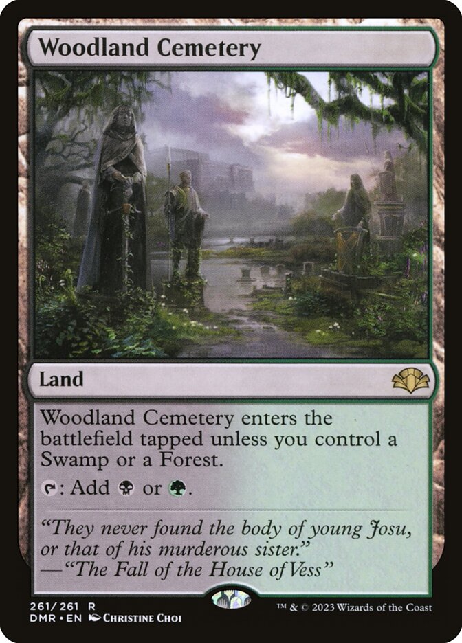 Woodland Cemetery card front