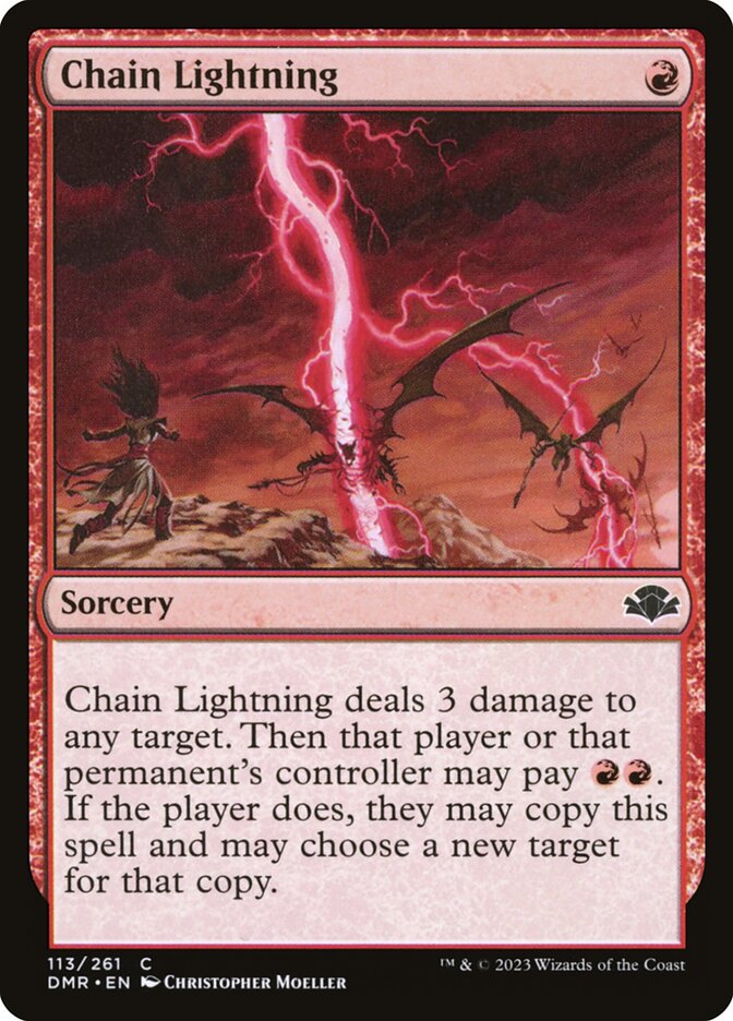 Chain Lightning card front