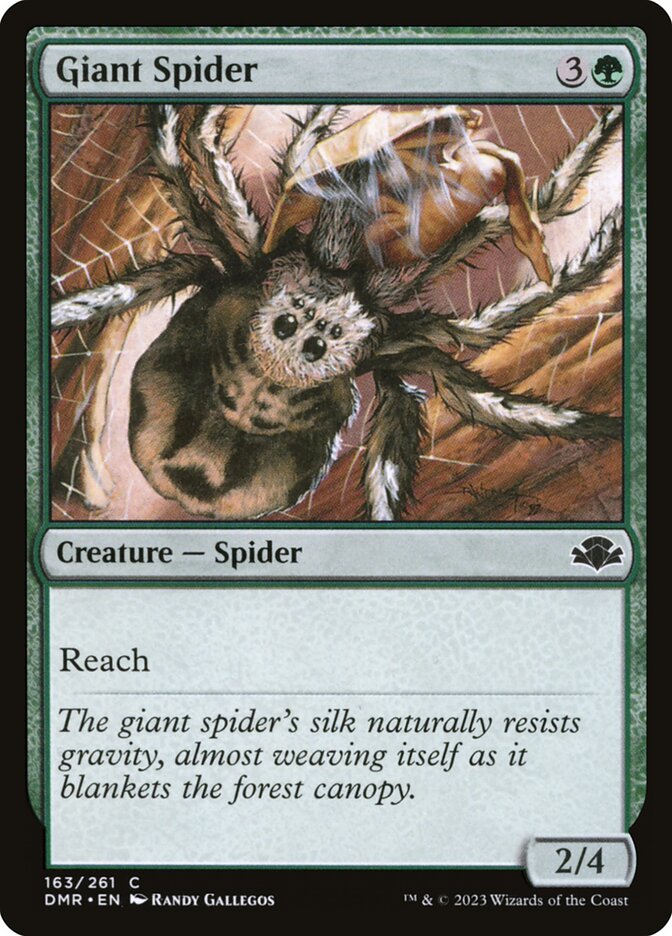 Giant Spider card front