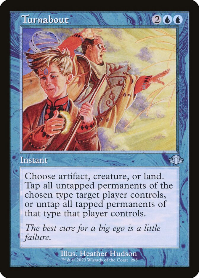 Turnabout card front