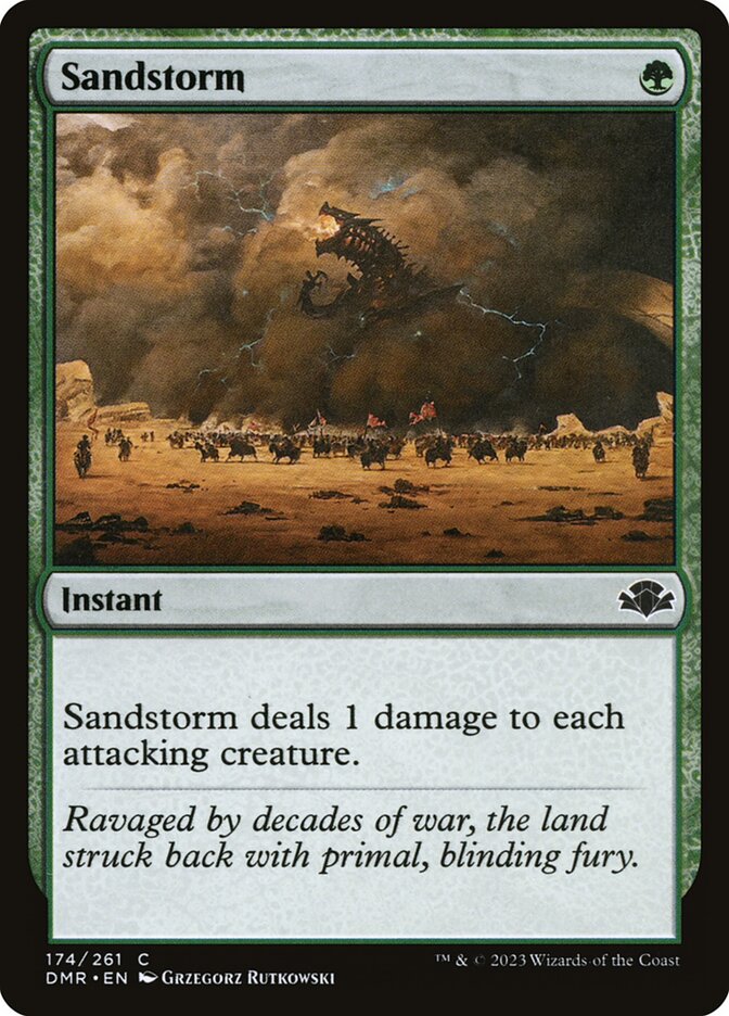 Sandstorm card front