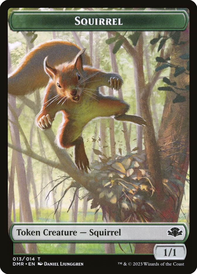 Squirrel card front