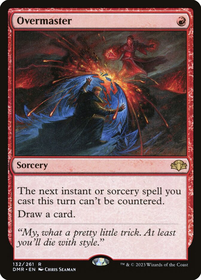 Overmaster card front