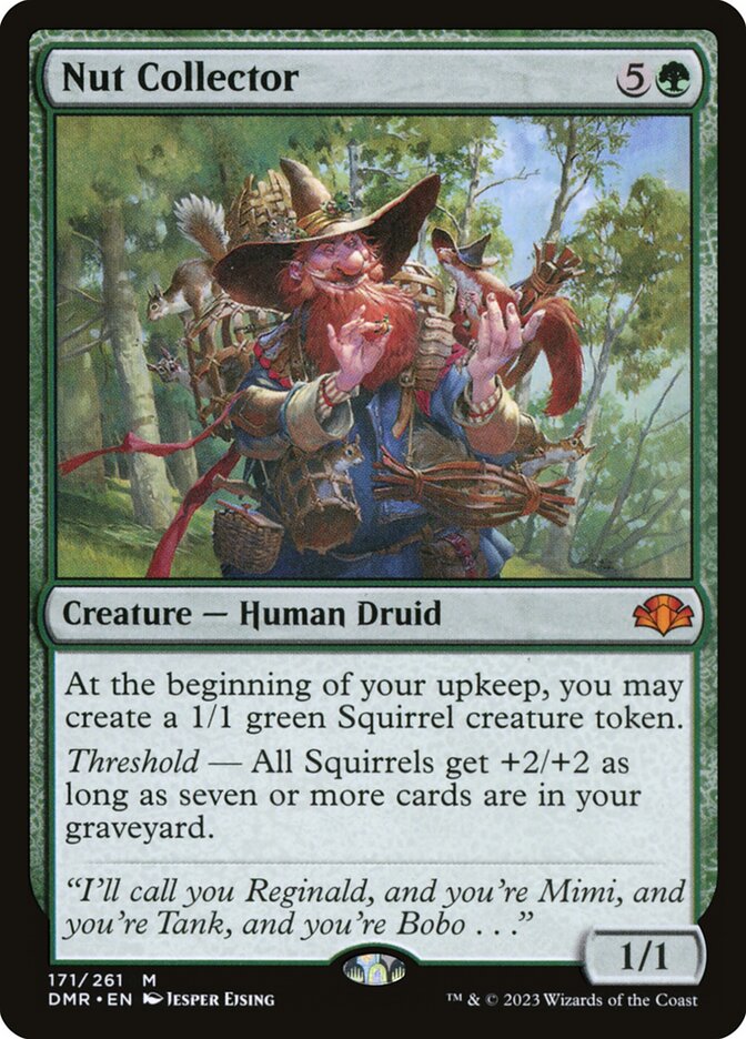 Nut Collector card front