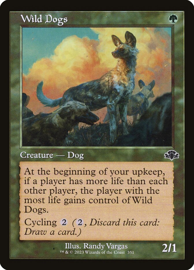 Wild Dogs card front