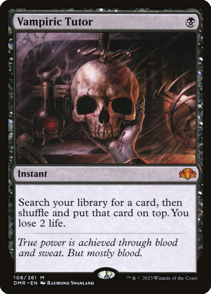 Vampiric Tutor card front