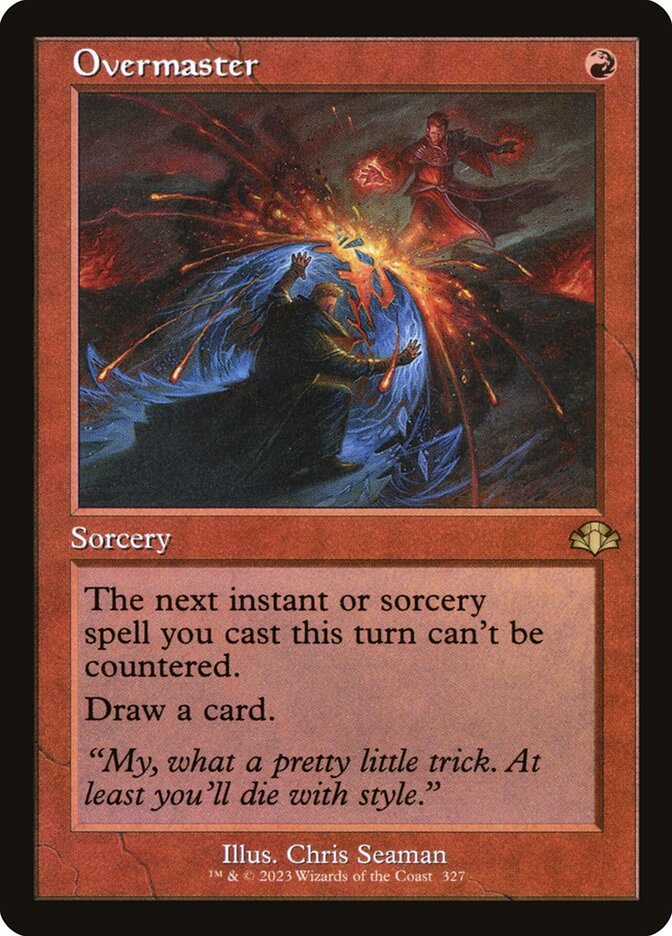 Overmaster card front