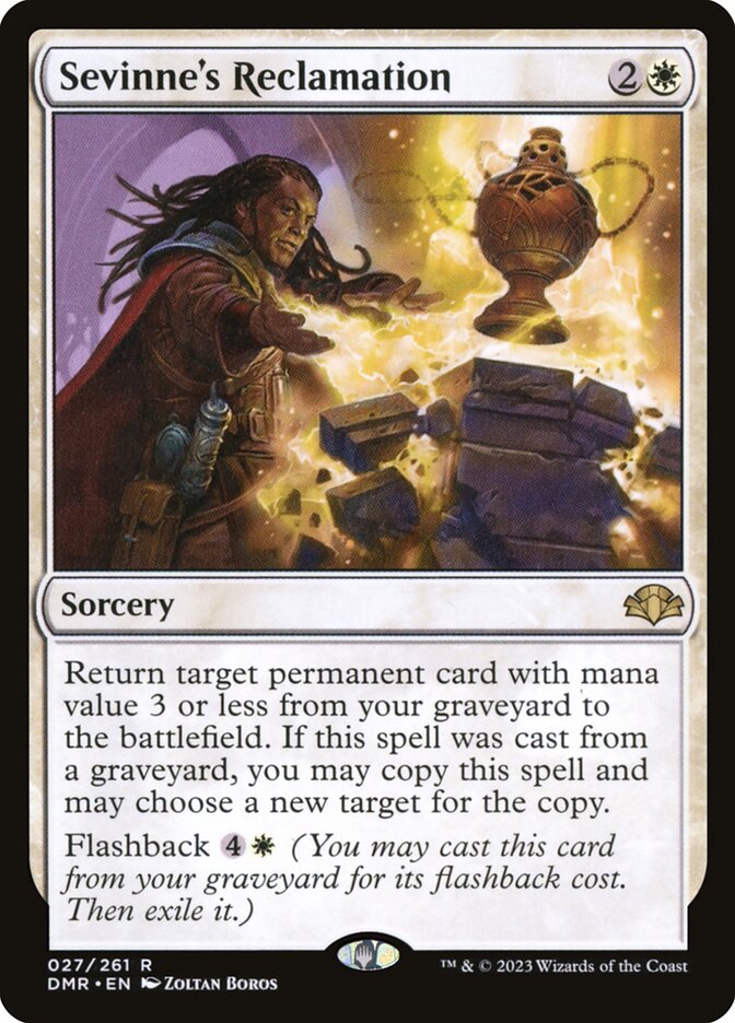 Sevinne's Reclamation card front