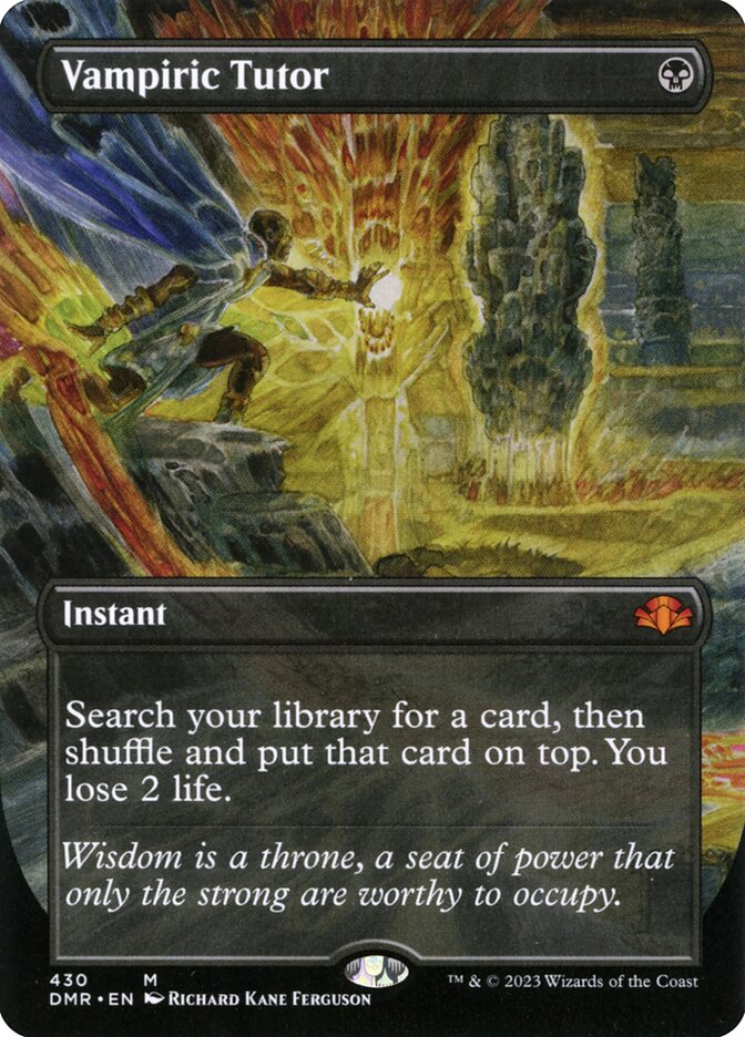 Vampiric Tutor card front