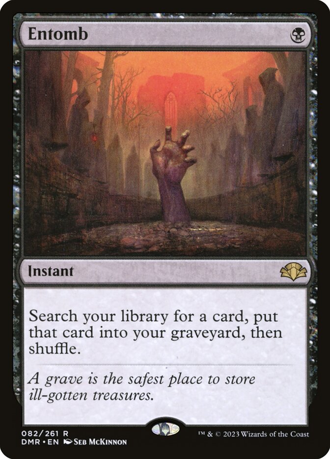 Entomb card front