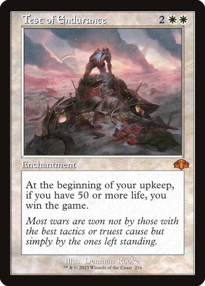 Test of Endurance card front