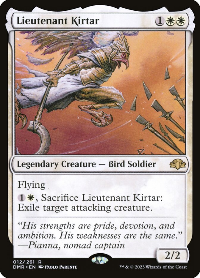 Lieutenant Kirtar card front