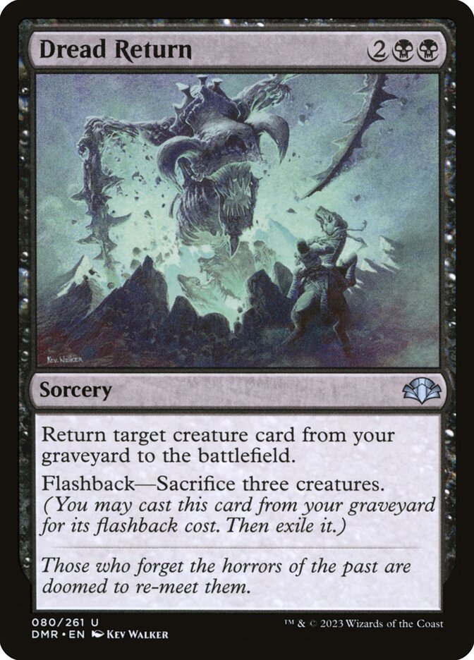 Dread Return card front