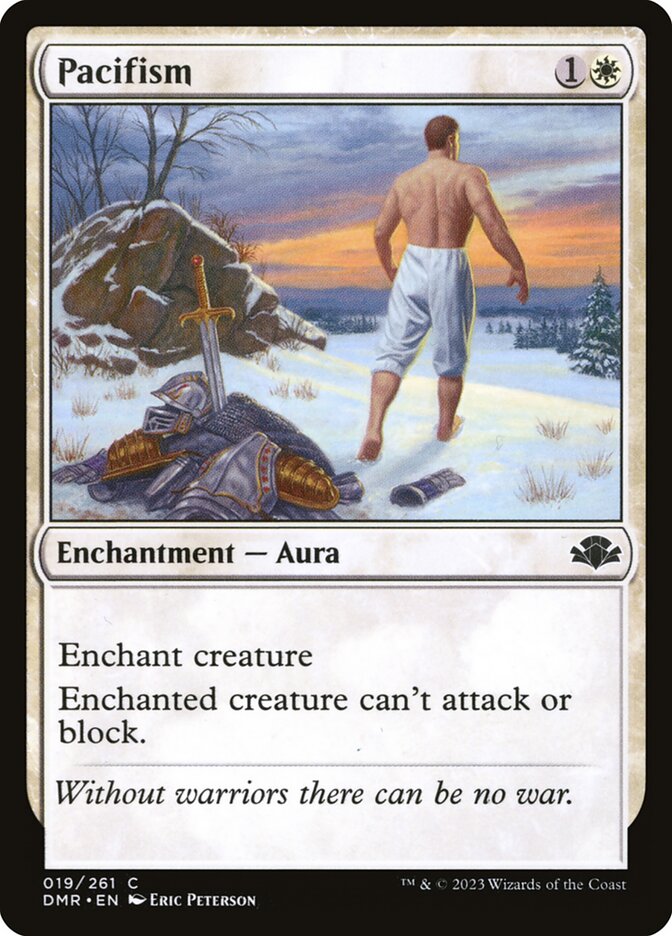 Pacifism card front