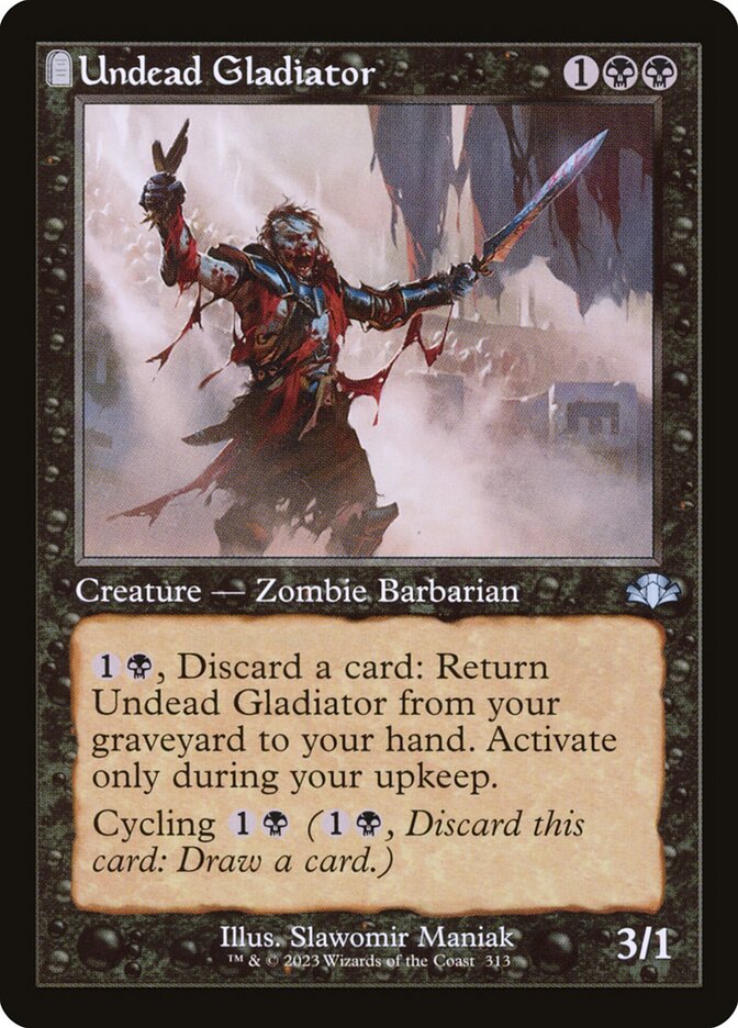 Undead Gladiator card front