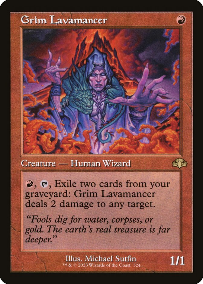 Grim Lavamancer card front
