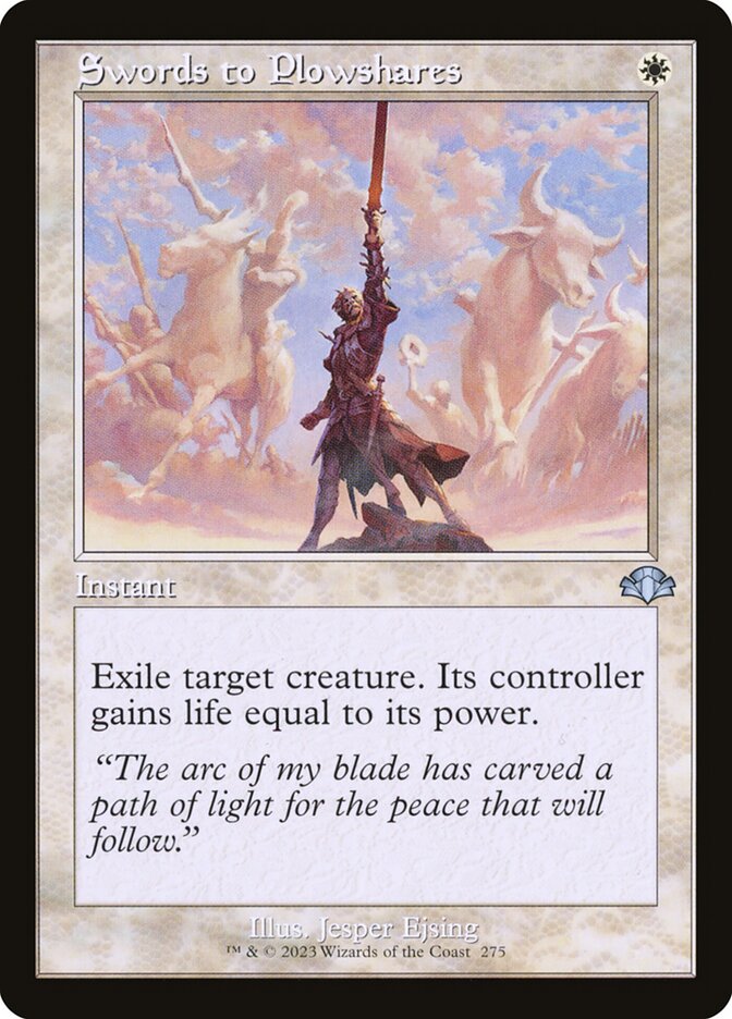 Swords to Plowshares card front