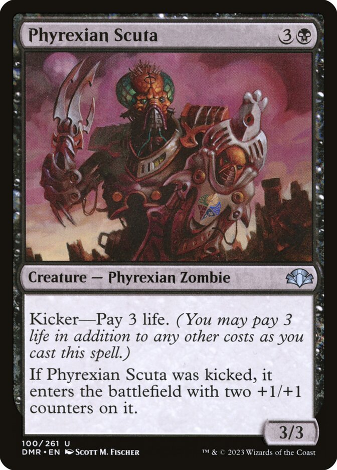 Phyrexian Scuta card front