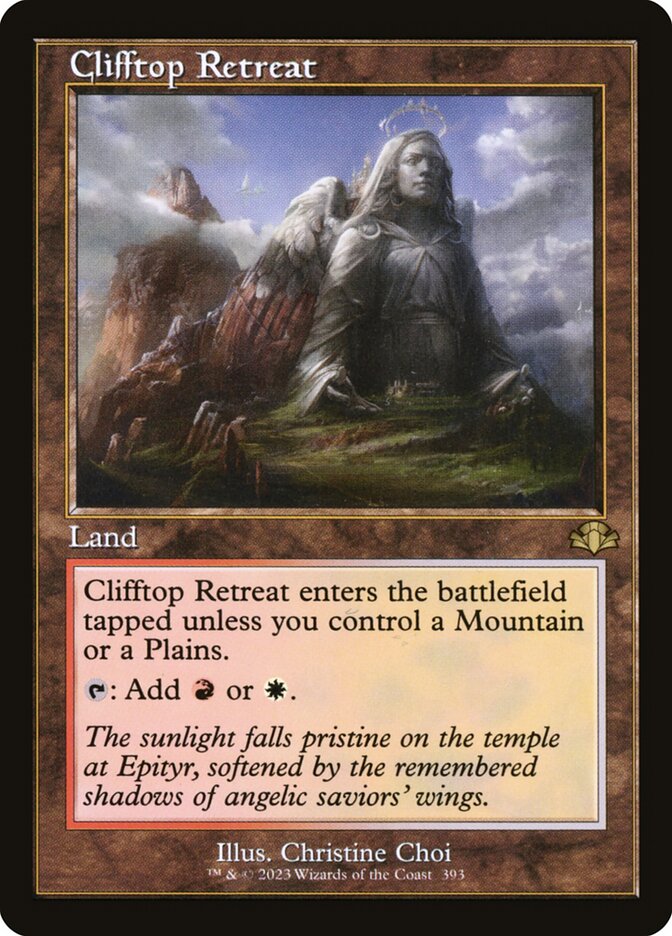 Clifftop Retreat card front