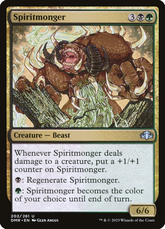 Spiritmonger card front