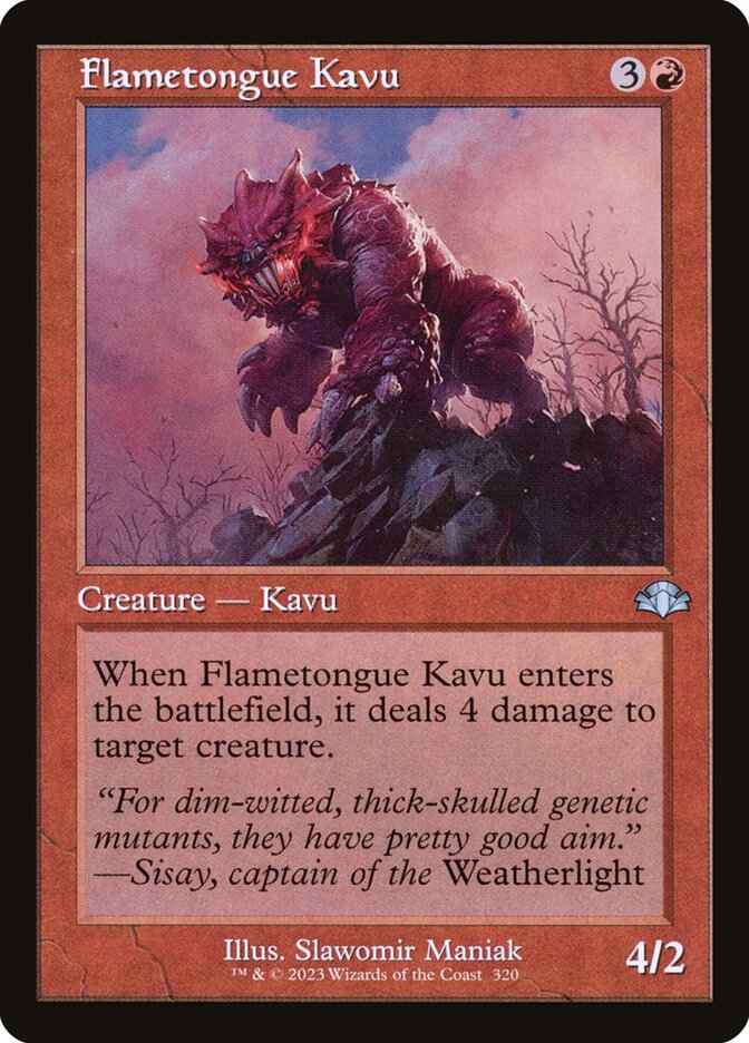 Flametongue Kavu card front