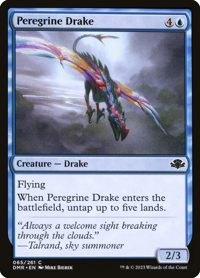 Peregrine Drake card front