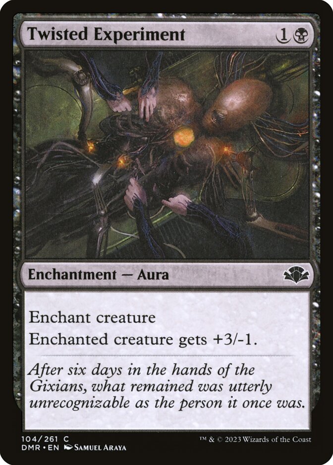 Twisted Experiment card front