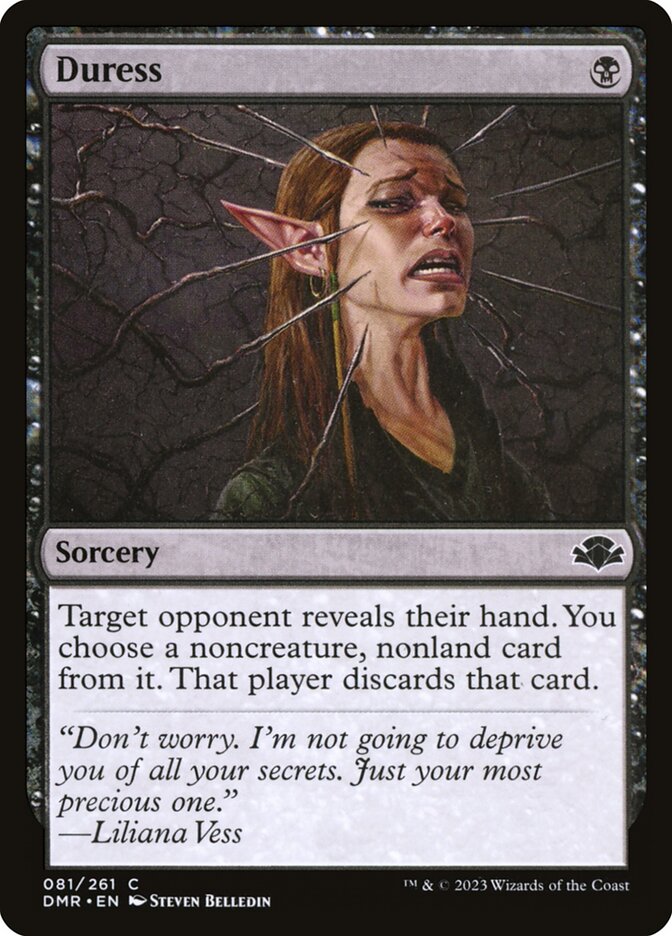 Duress card front