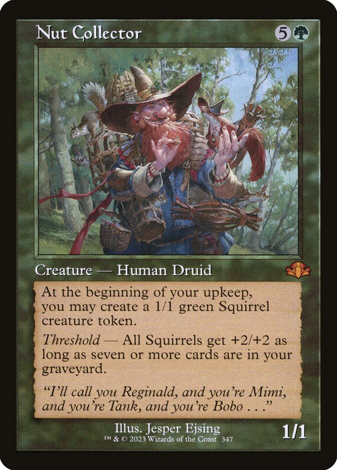 Nut Collector card front