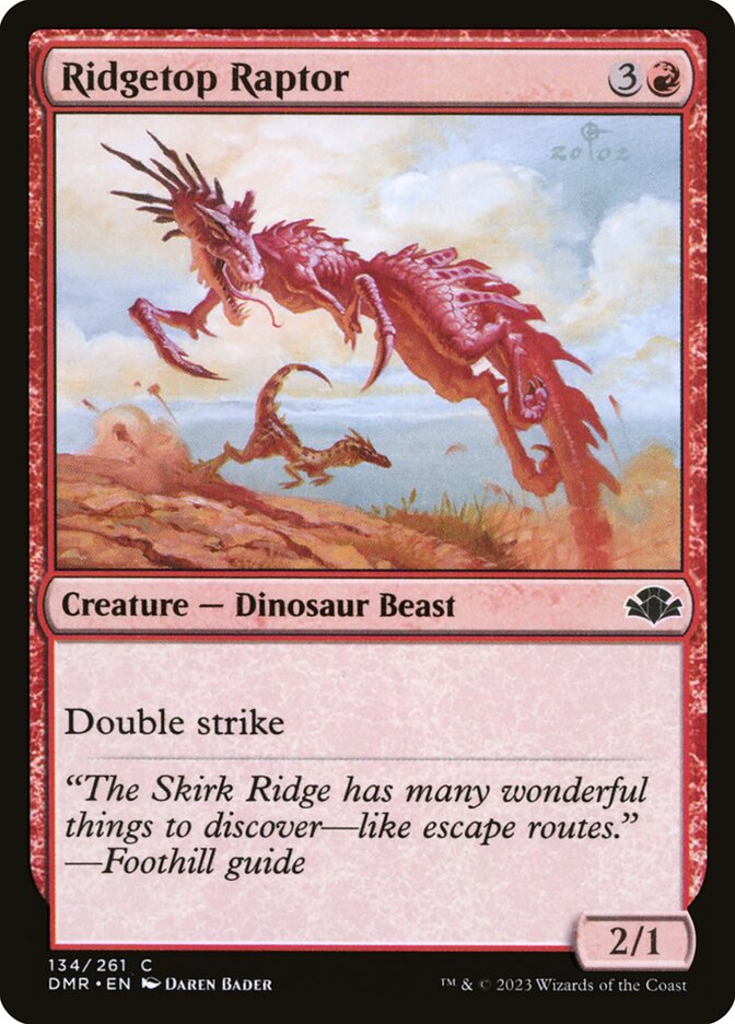 Ridgetop Raptor card front
