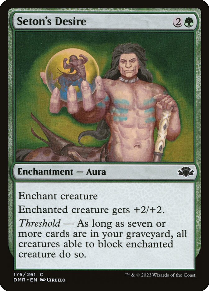 Seton's Desire card front