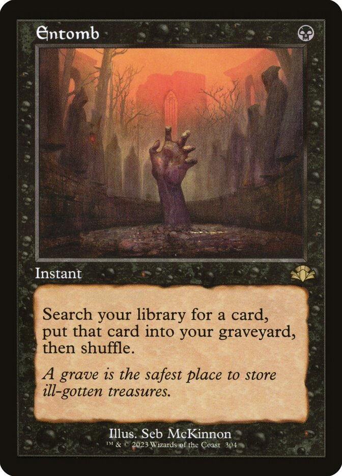 Entomb card front
