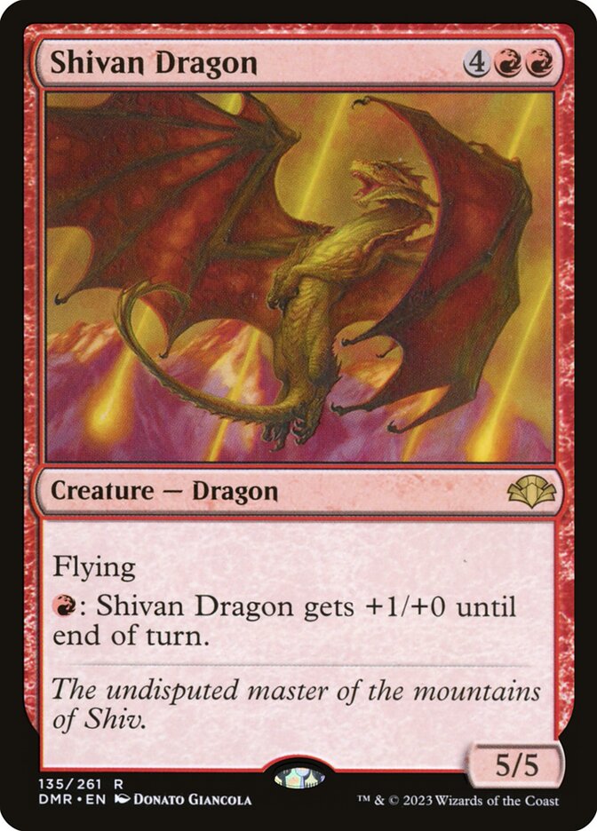 Shivan Dragon card front