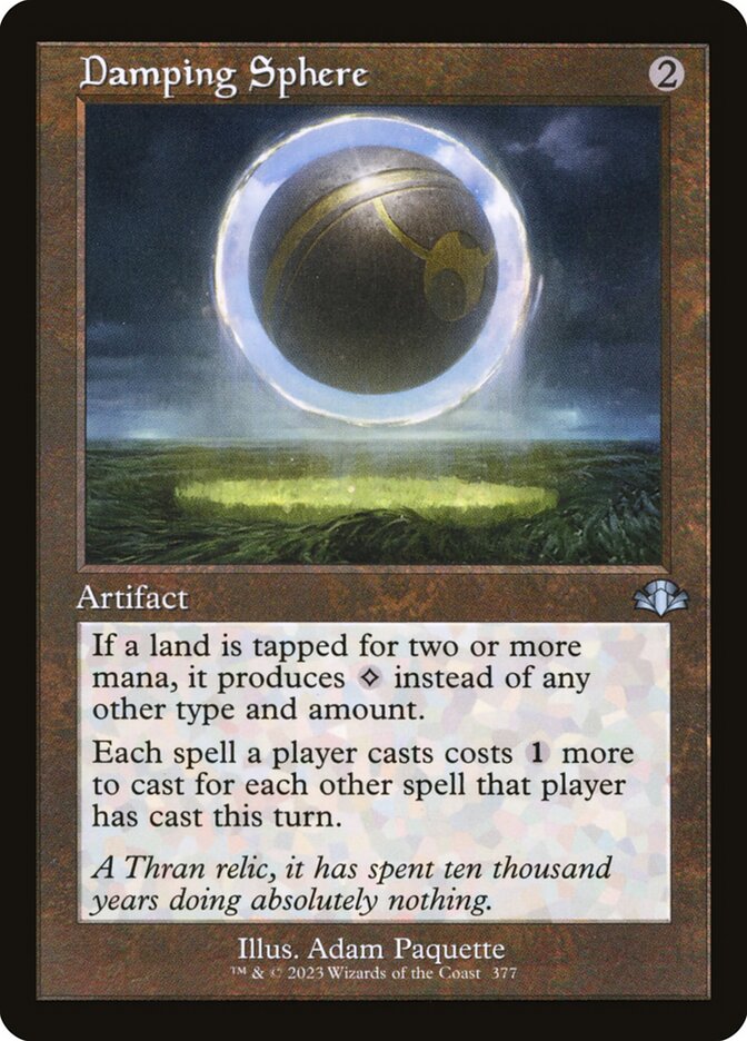 Damping Sphere card front