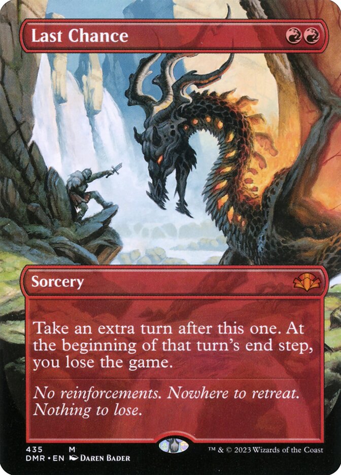 Last Chance card front