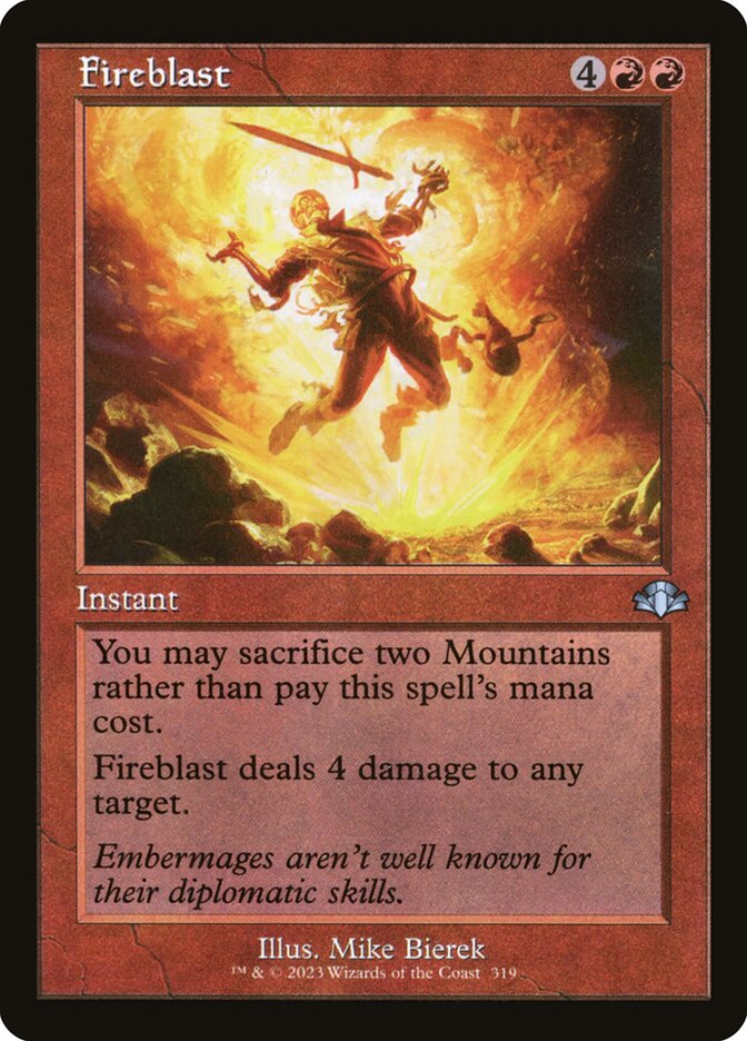 Fireblast card front