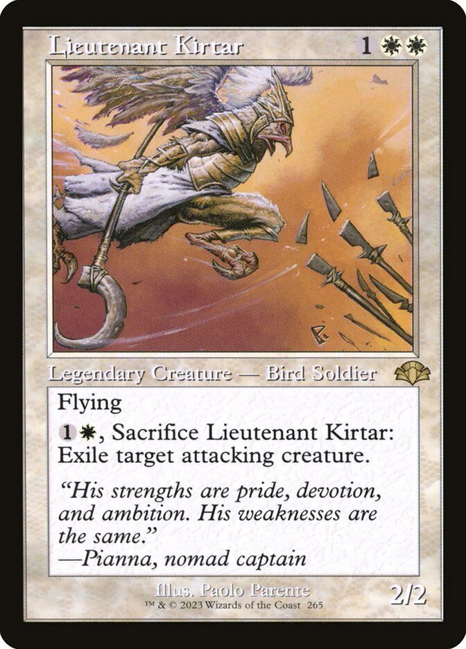 Lieutenant Kirtar card front