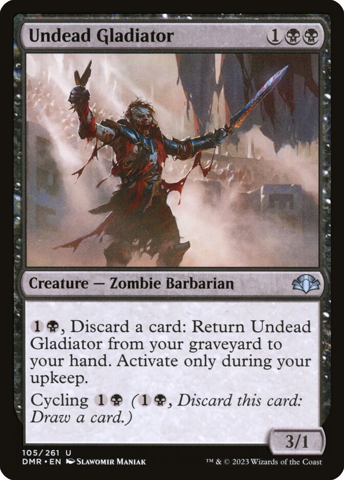Undead Gladiator card front