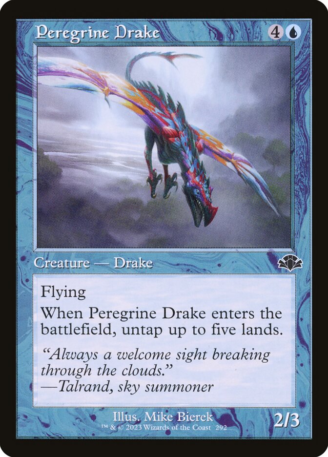 Peregrine Drake card front