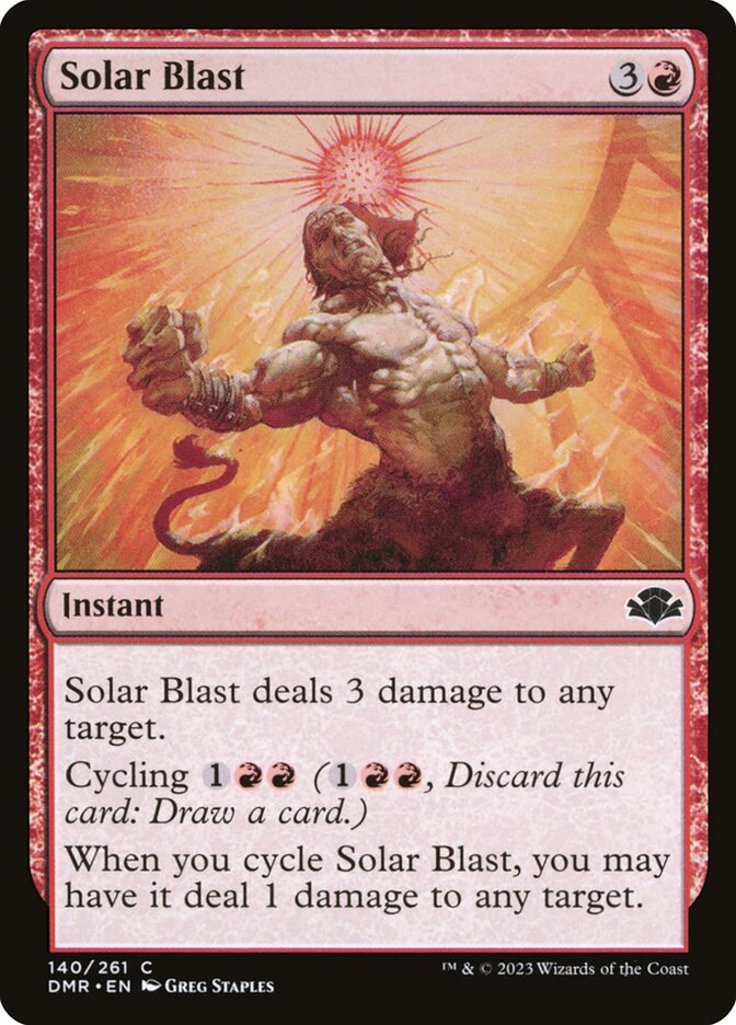 Solar Blast card front