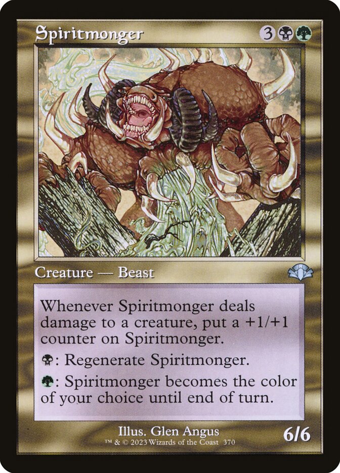 Spiritmonger card front